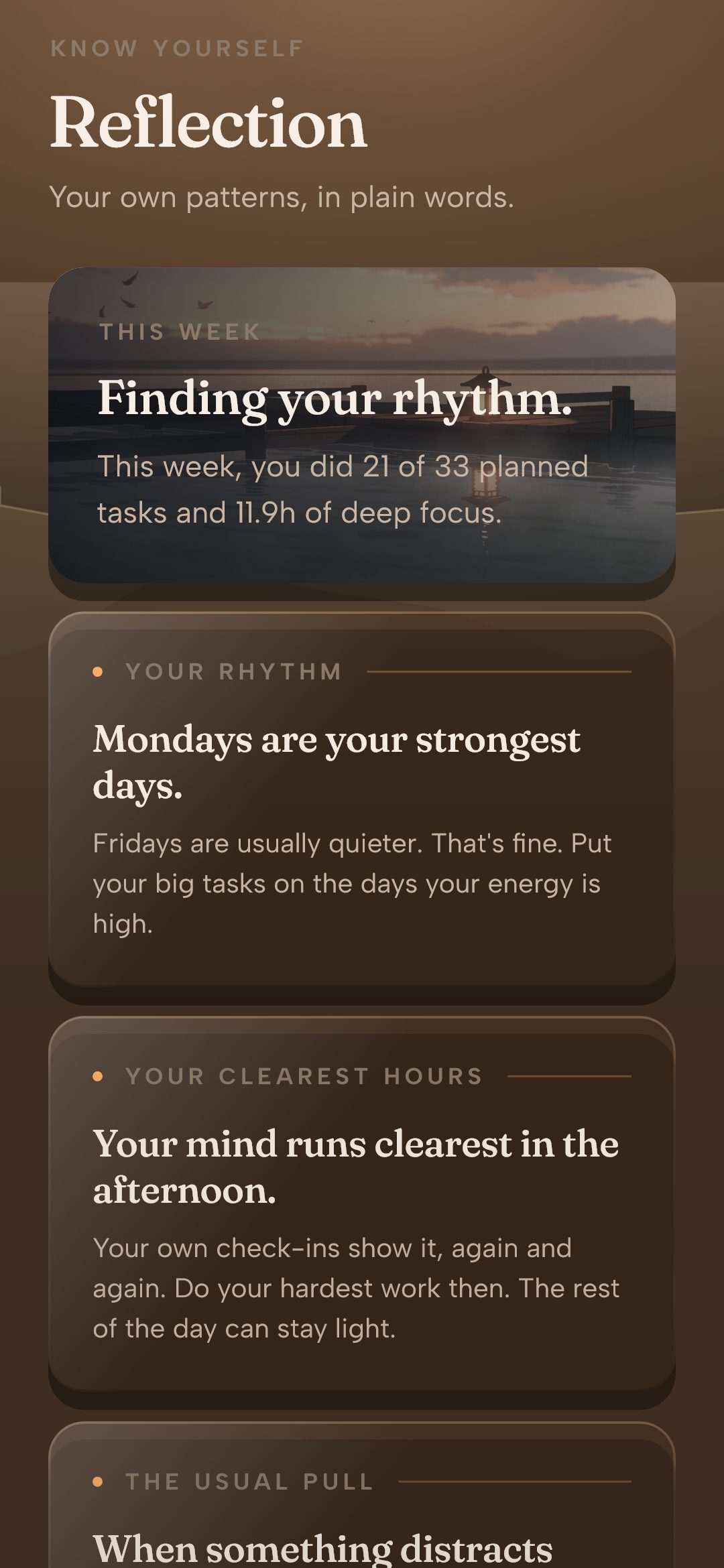 The Kaiori Reflect screen