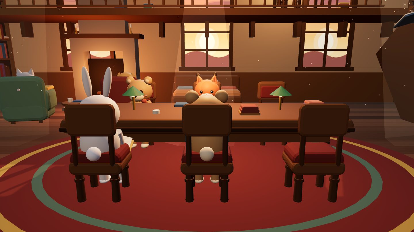 The Ember Library focus room, lit by late afternoon light